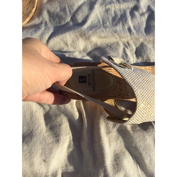 NEW White Mountain thong wedge sandals size 9 1/2 boho bohemian coastal - Picture 7 of 10